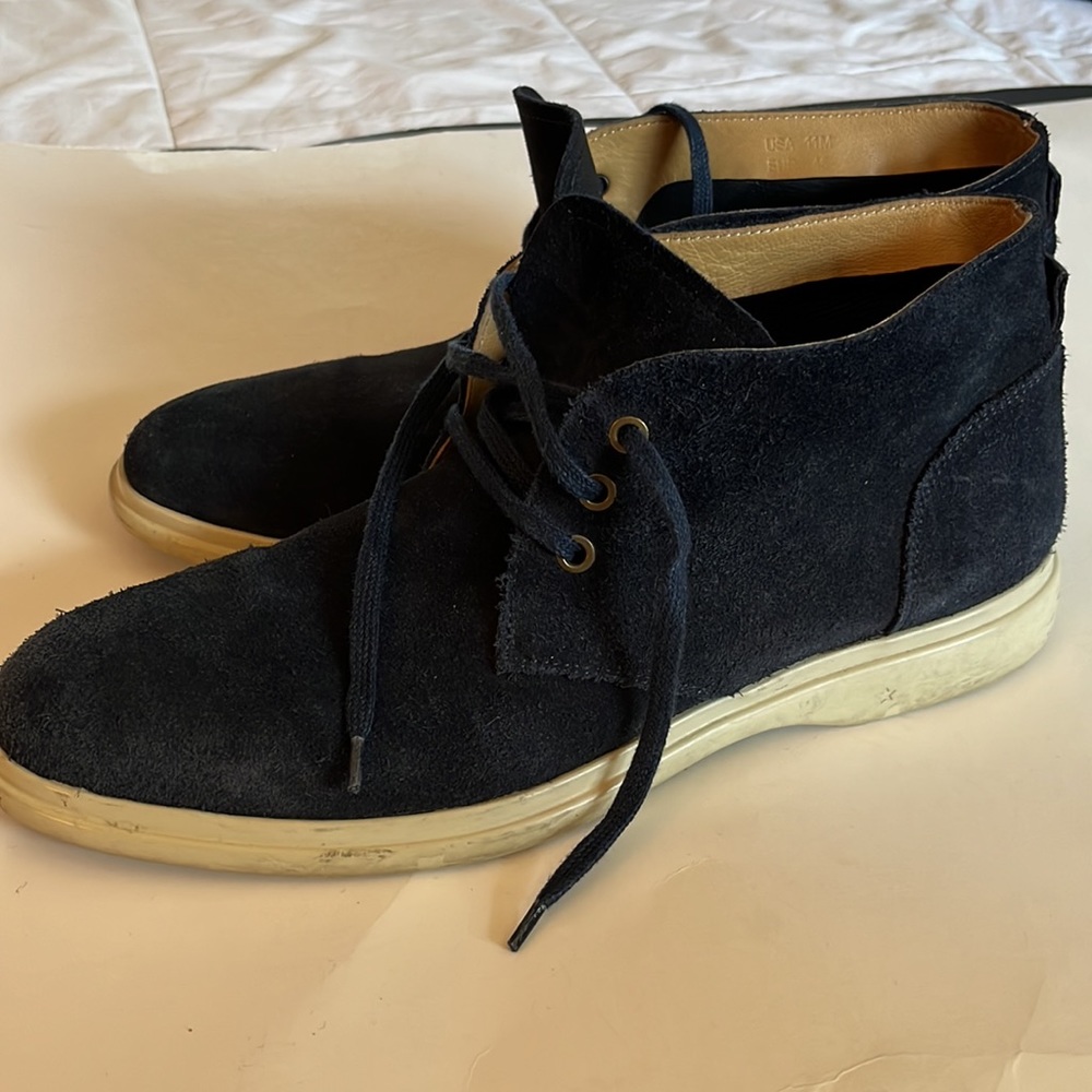 George Brown Bilt Blue Suede Boots. Size 11.